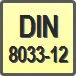 Piktogram - Typ DIN: DIN 8033-12